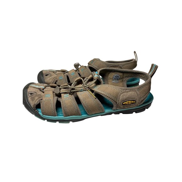 Keen Womens Clearwater CNS Size 9 Water Sandal Shoe Hiking Walking Turq‎ Gray - Picture 4 of 9